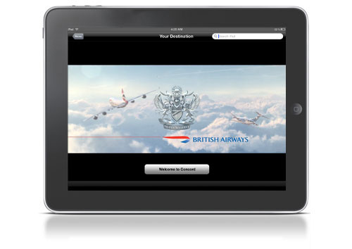 BA Exec Lounge iPad